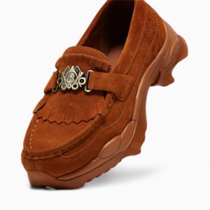 The puma menos Fierce 2 doubles down on female empowerment and athletic snazziness Nitefox Suede Loafer, Teak, extralarge